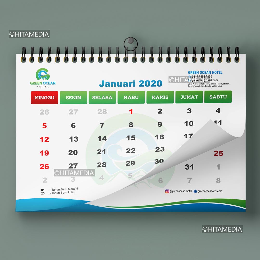 portofolio Cetak Kalender 2021 Yogyakarta